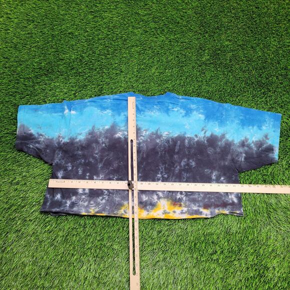 Led-Zeppelin 1975 U.S. Tour Tie-Dye Cropped Shirt Womens 2XL 25x17 Icarus - Picture 8 of 11